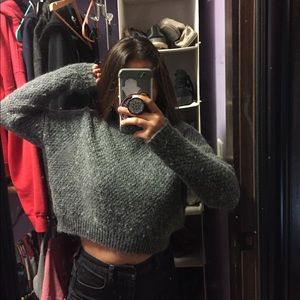 OBEY gray wool sweater